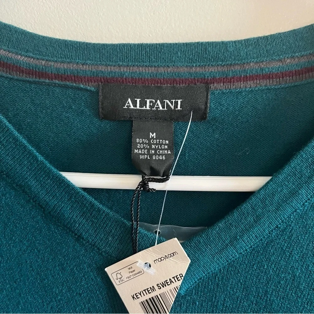Alfani Teal Sweater men’s size Medium